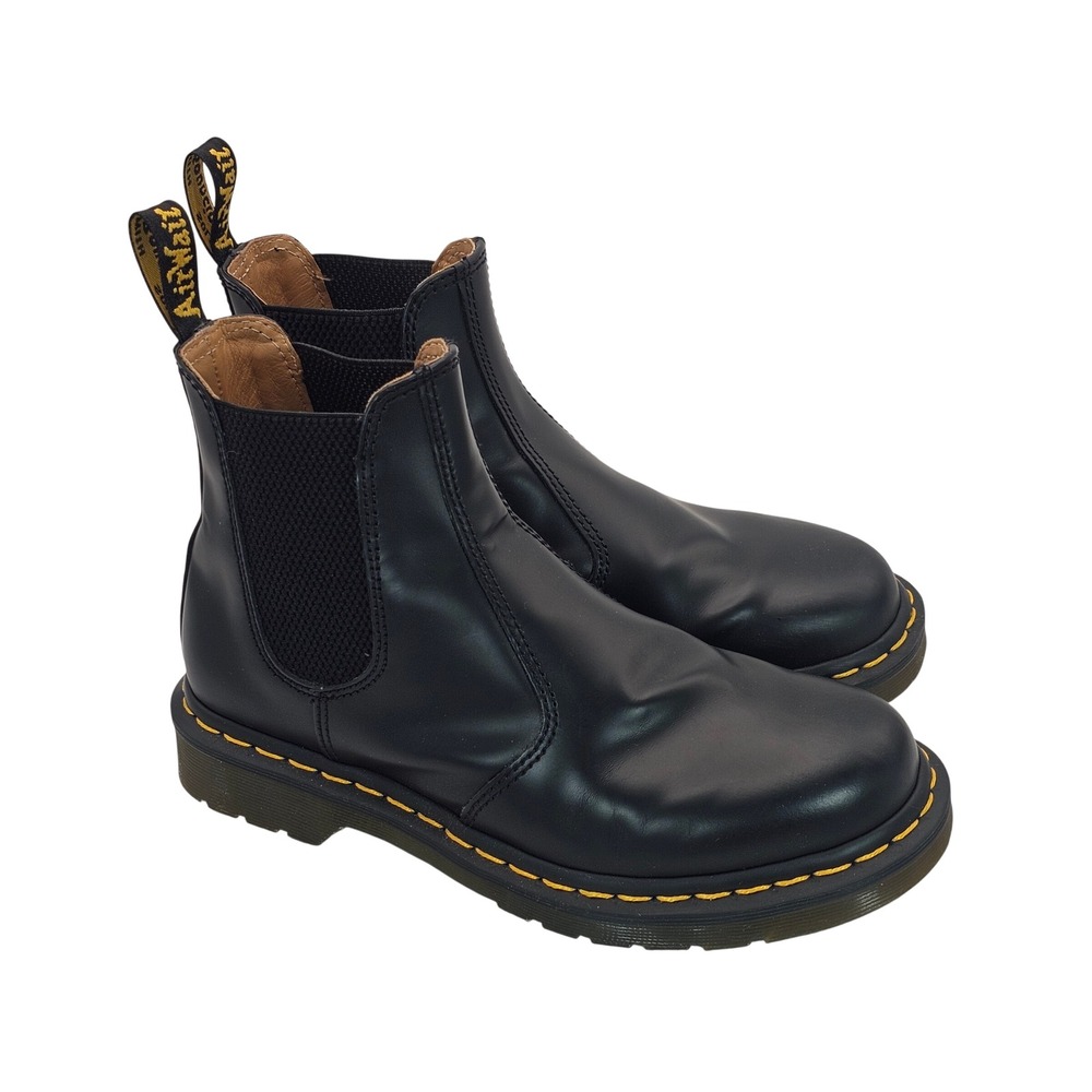 Dr. Martens Leather Chelsea‎ Boot Womens 7 Black 2976 Smooth Grunge Minimalist